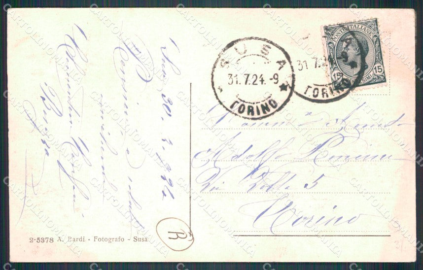 Torino Susa PIEGA cartolina MT4266 – retro