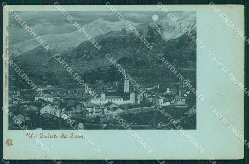 Torino Susa Chiaro di Luna Genta cartolina MT4269 – fronte