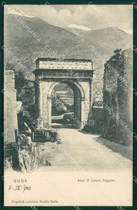 Torino Susa Arco di Cesare Augusto cartolina MT4277 – fronte