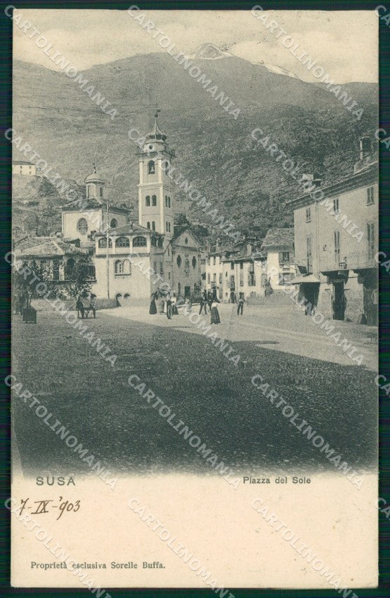 Torino Susa Piazza del Sole cartolina MT4290 – fronte