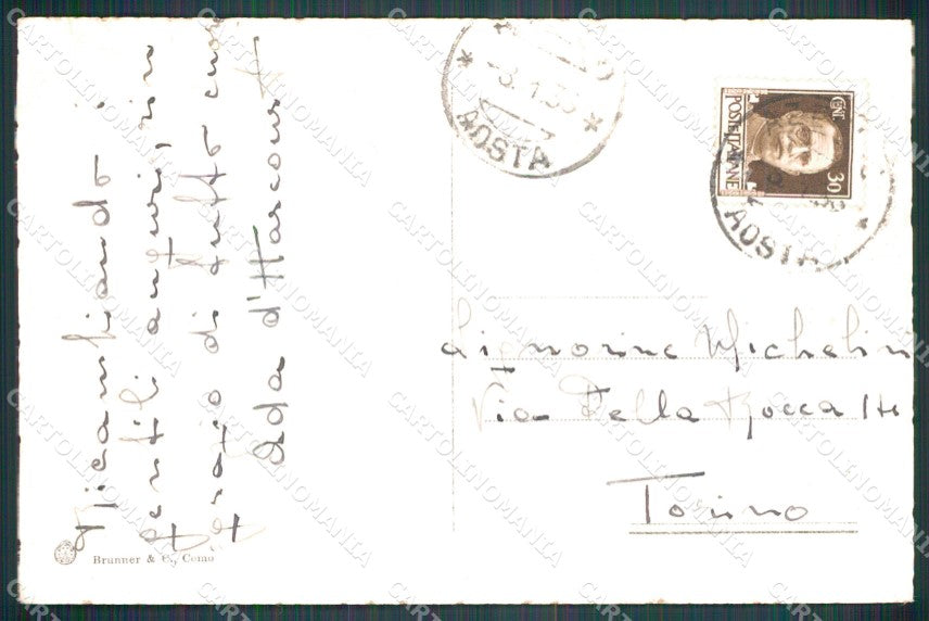 Torino Pianezza Villa Lidia cartolina MT4304 – retro