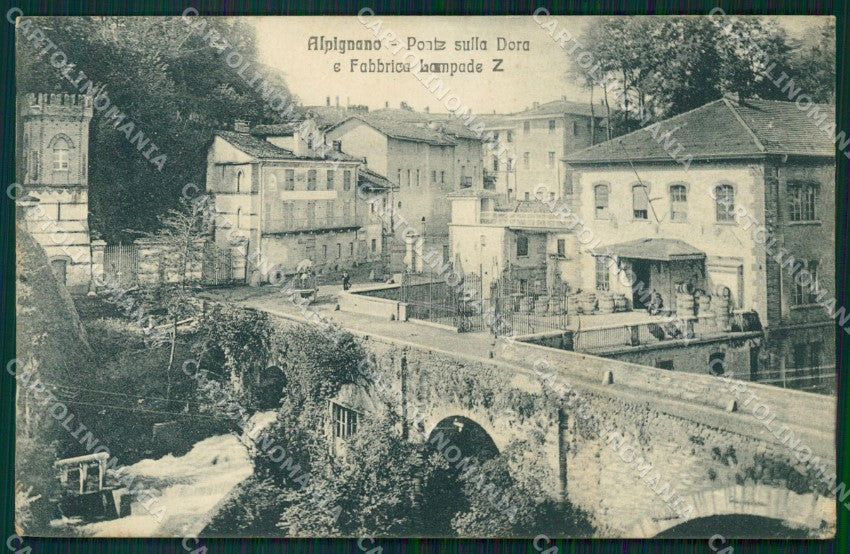 Torino Alpignano Ponte sulla Dora Fabbriche Lampade cartolina MT4312 – fronte