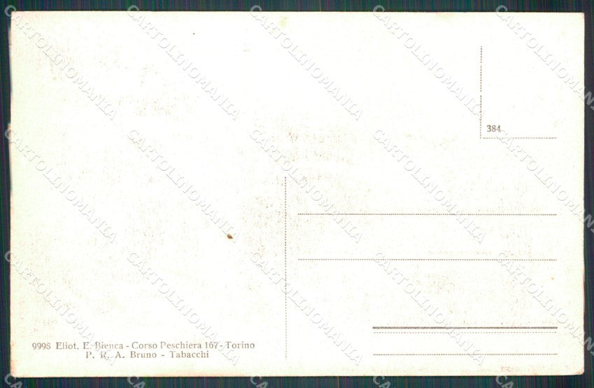 Torino Alpignano Ponte sulla Dora Fabbriche Lampade cartolina MT4312 – retro