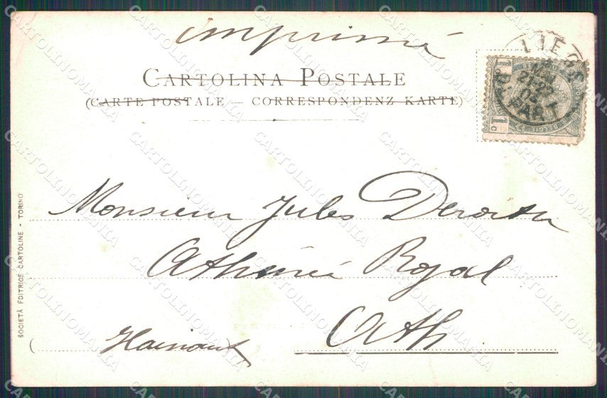 Torino Avigliana Panorama PIEGHINA cartolina MT4319 – retro