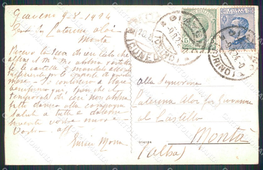 Torino Giaveno Piazza San Lorenzo cartolina MT4360 – retro