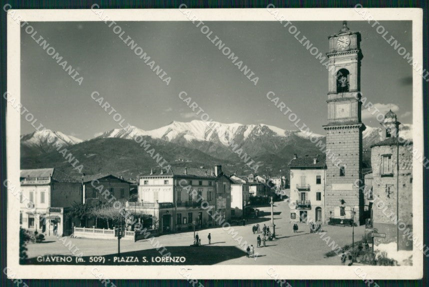 Torino Giaveno Piazza San Lorenzo Foto cartolina MT4363 – fronte