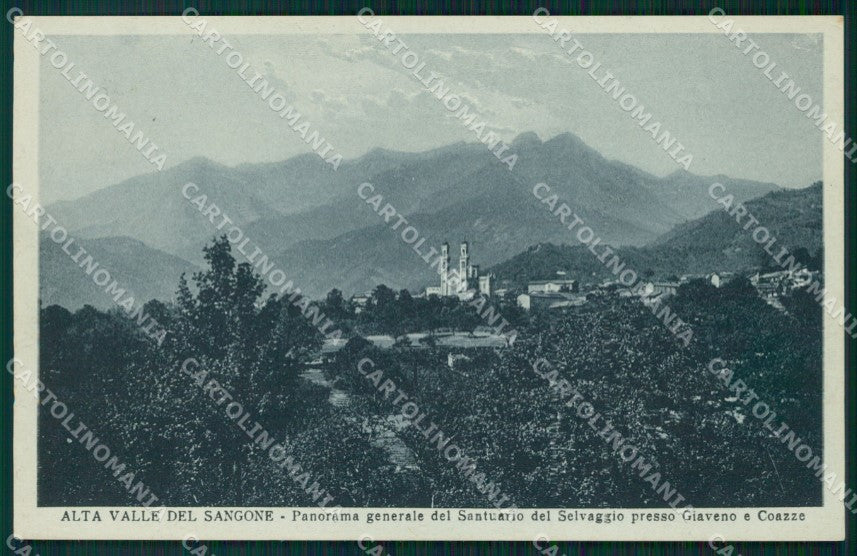 Torino Giaveno Valle Sangone Santuario del Selvaggio Coazze cartolina MT4373 – fronte