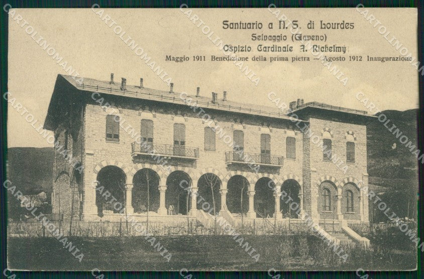 Torino Giaveno Selvaggio Santuario ABRASA cartolina MT4379 – fronte