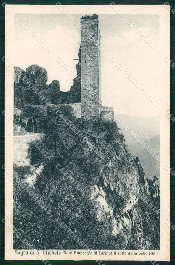 Torino Sant'Ambrogio Sacra di San Michele cartolina MT4394 – fronte