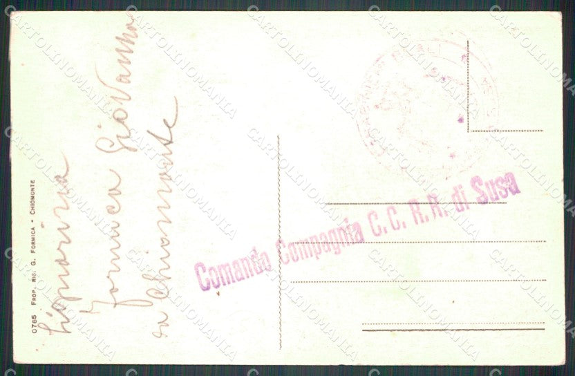 Torino Chiomonte Panorama ABRASA cartolina MT4401 – retro