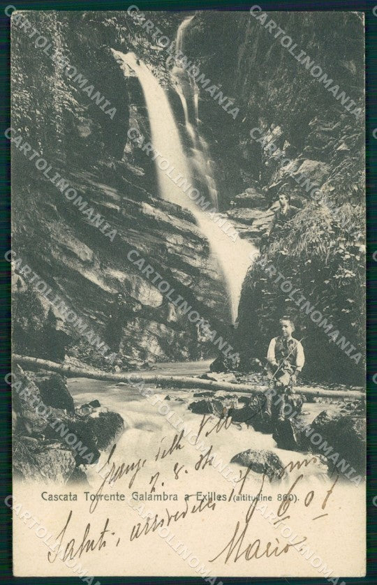 Torino Exilles Cascata Torrente Galambra cartolina MT4411 – fronte