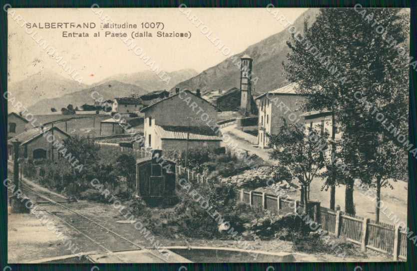 Torino Salbertrand Entrata al Paese dalla Stazione Genta cartolina MT4414 – fronte