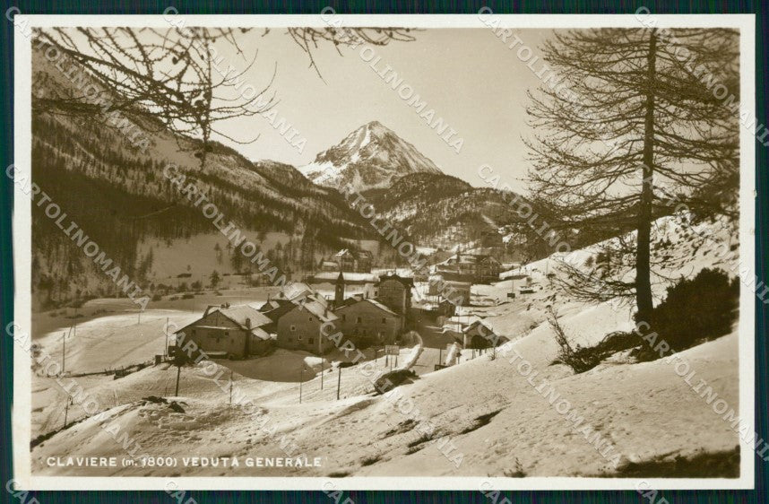 Torino Claviere Clavieres Panorama Foto FORI cartolina MT4432 – fronte