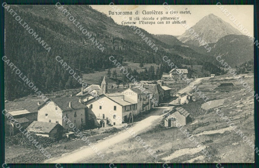 Torino Claviere Clavieres Panorama cartolina MT4437 – fronte