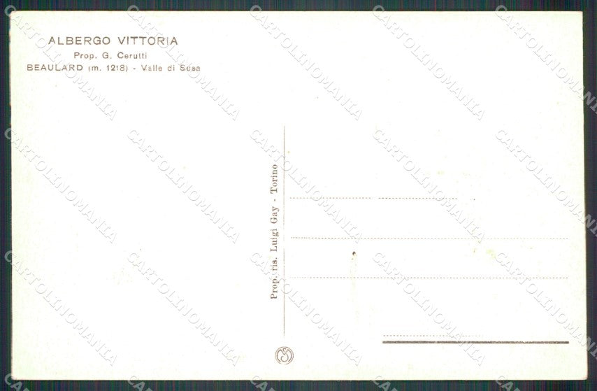 Torino Oulx Beaulard cartolina MT4449 – retro
