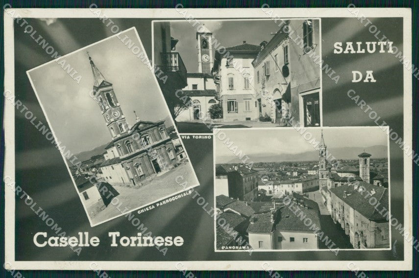 Torino Caselle Torinese Saluti da Foto cartolina MT4499 – fronte