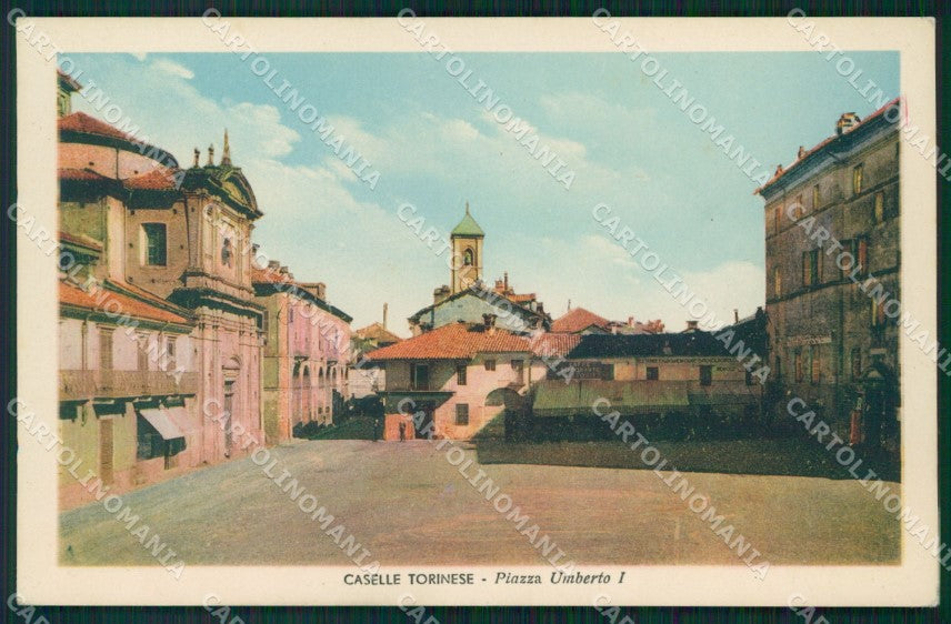 Torino Caselle Torinese Piazza Umberto I cartolina MT4502 – fronte