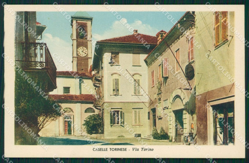 Torino Caselle Torinese Via Torino cartolina MT4504 – fronte