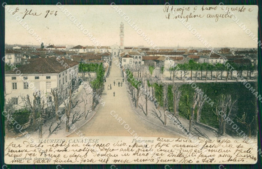 Torino San Maurizio Canavese Panorama cartolina MT4508 – fronte