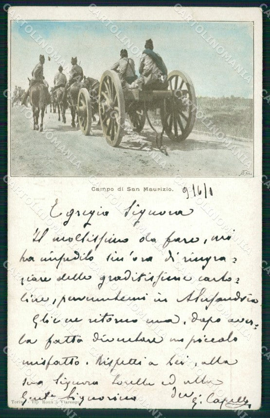 Torino San Maurizio Canavese Campo Militari PIEGA cartolina MT4514 – fronte