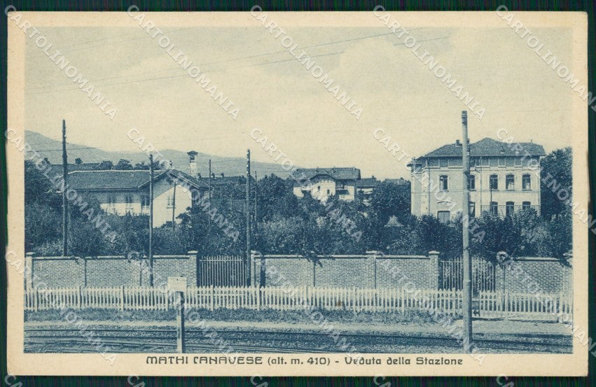 Torino Mathi Canavese Ferrovia cartolina MT4526 – fronte
