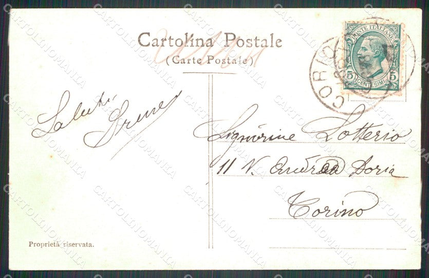Torino Corio Canavese Via Torino cartolina MT4532 – retro