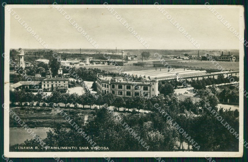Torino Venaria Reale Stabilimenti Viscosa Foto PIEGHINA cartolina MT4535 – fronte