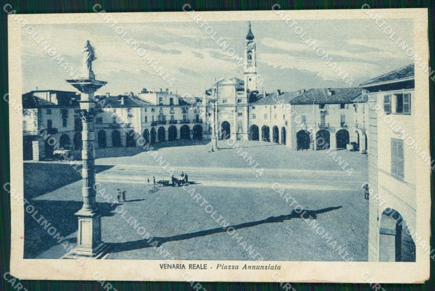 Torino Venaria Reale Piazza dell'Annunziata ABRASA cartolina MT4539 – fronte