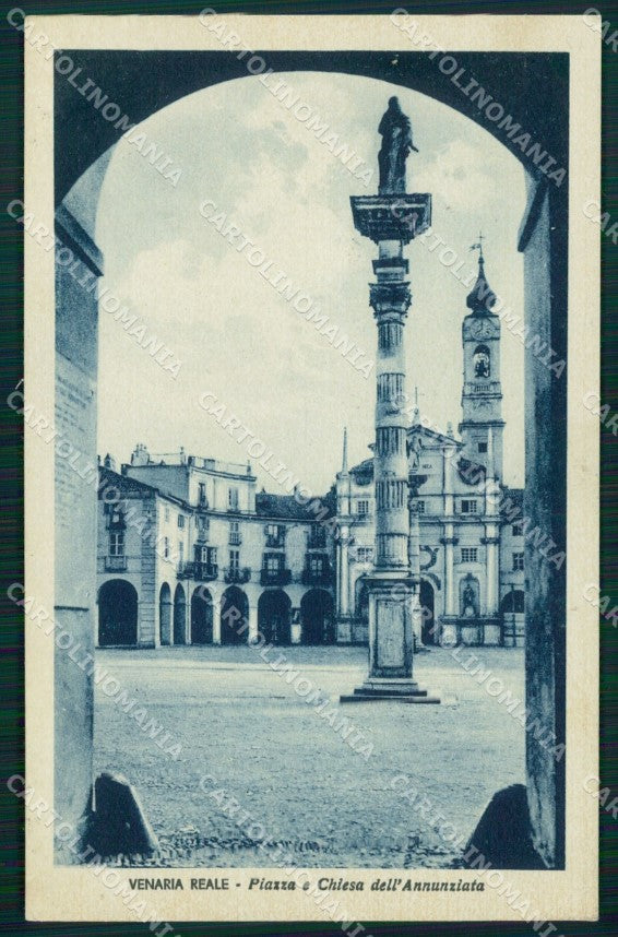 Torino Venaria Reale Piazza dell'Annunziata cartolina MT4542 – fronte