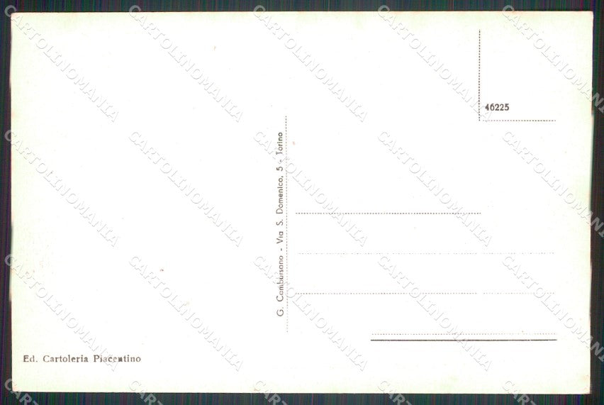 Torino Venaria Reale Municipio Scuole cartolina MT4545 – retro