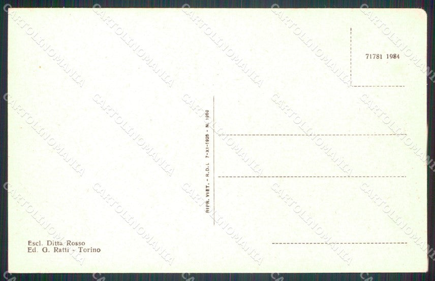 Torino Venaria Reale Via Andrea Mensa cartolina MT4554 – retro