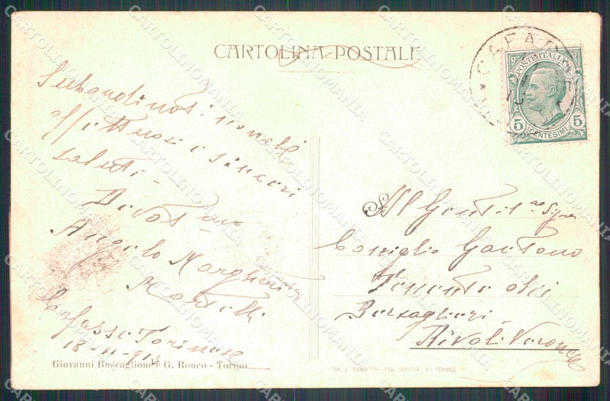 Torino Cafasse Via XX Settembre cartolina MT4569 – retro