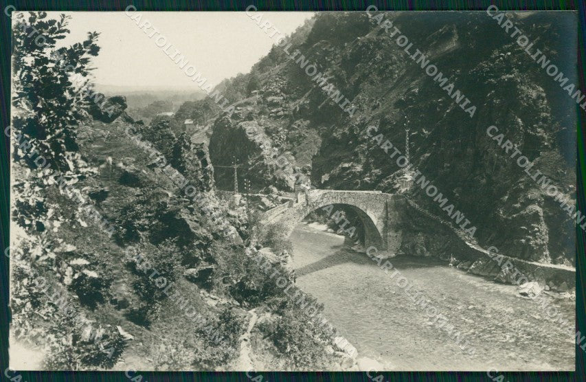 Torino Lanzo Torinese Ponte del Diavolo Cometto Foto cartolina MT4579 – fronte