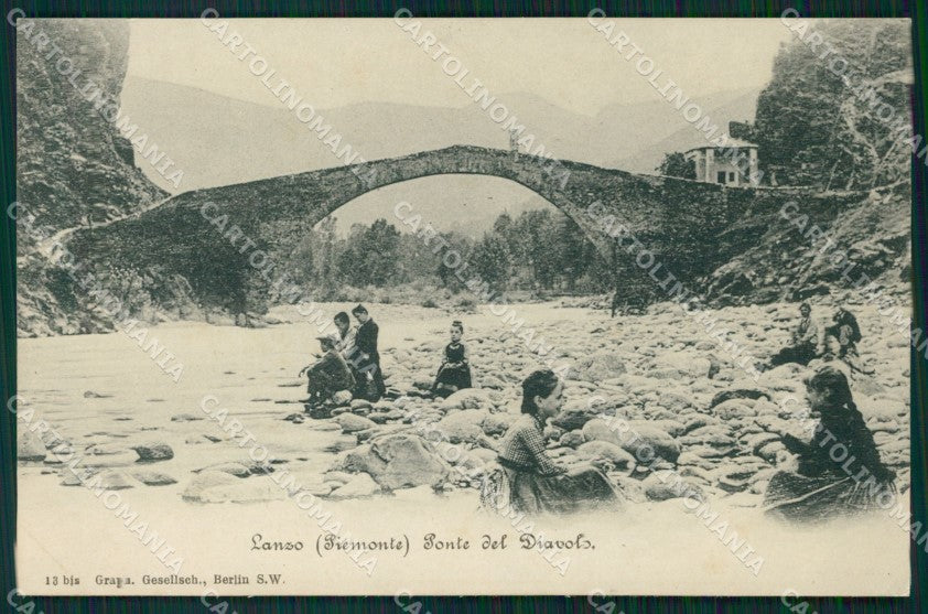 Torino Lanzo Torinese Ponte del Diavolo SCOLLATA cartolina MT4583 – fronte