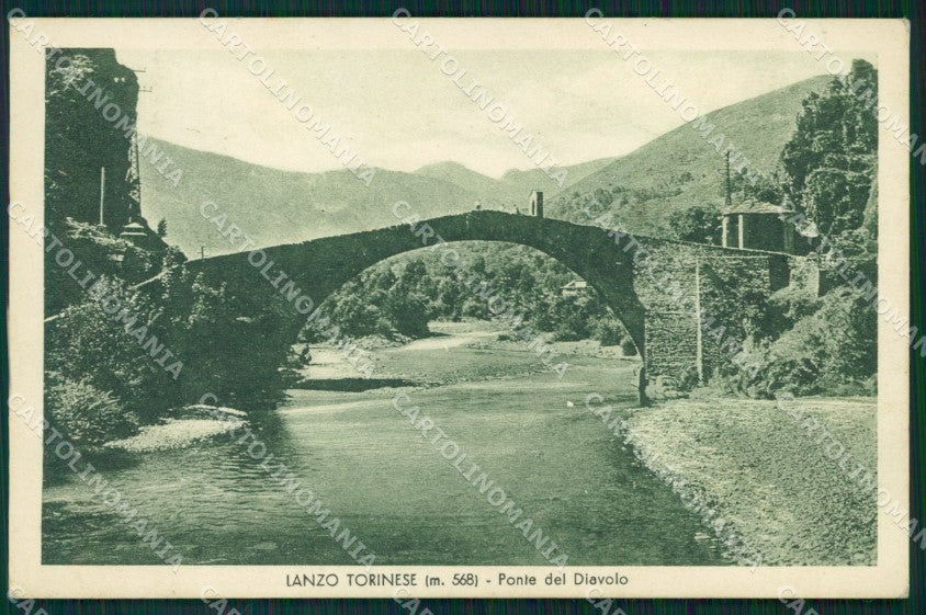Torino Lanzo Torinese Ponte del Diavolo cartolina MT4585 – fronte