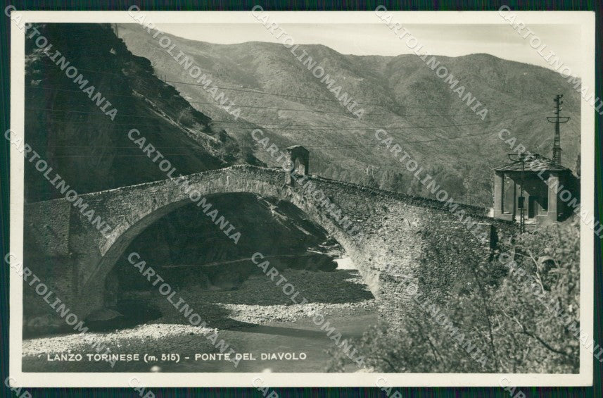 Torino Lanzo Torinese Ponte del Diavolo Foto cartolina MT4587 – fronte