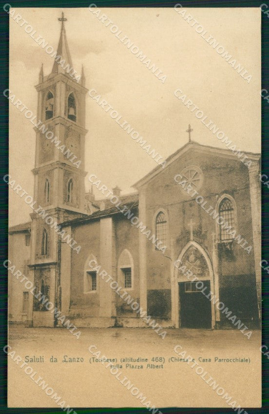 Torino Lanzo Torinese Piazza Albert Genta cartolina MT4598 – fronte
