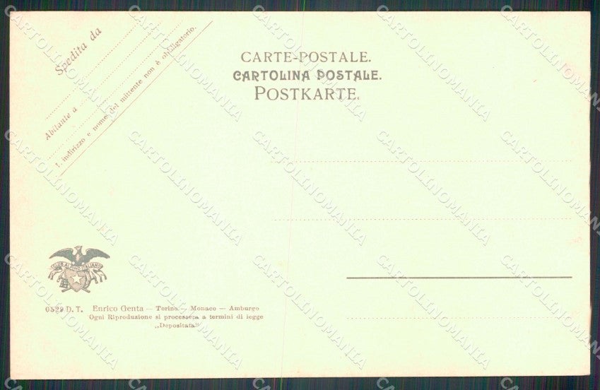 Torino Lanzo Torinese Piazza Albert Genta cartolina MT4598 – retro