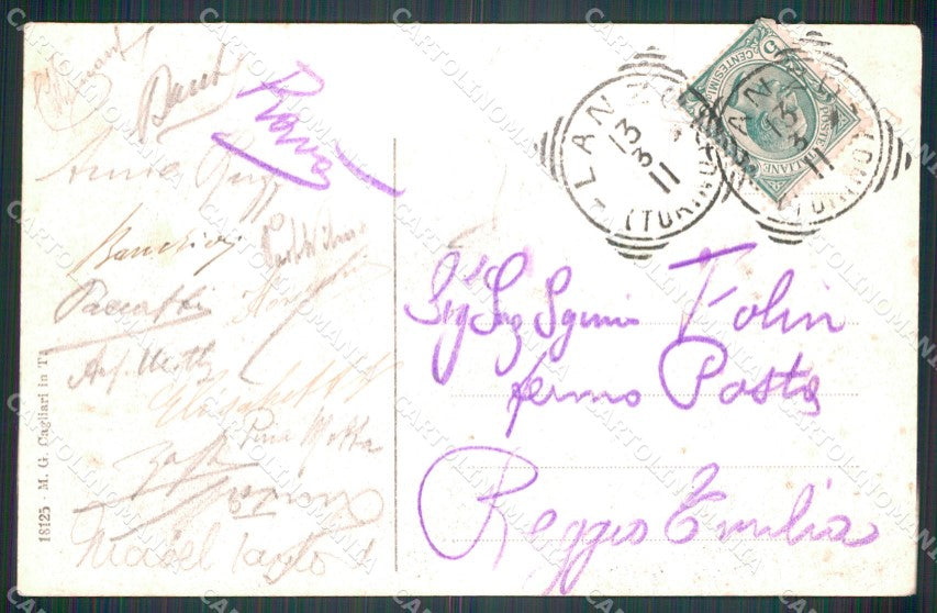 Torino Lanzo Torinese Antico Eremo TRACCE UMIDO cartolina MT4600 – retro