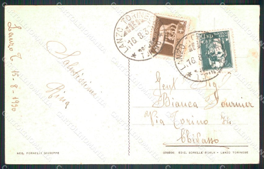 Torino Lanzo Torinese Panorama cartolina MT4602 – retro