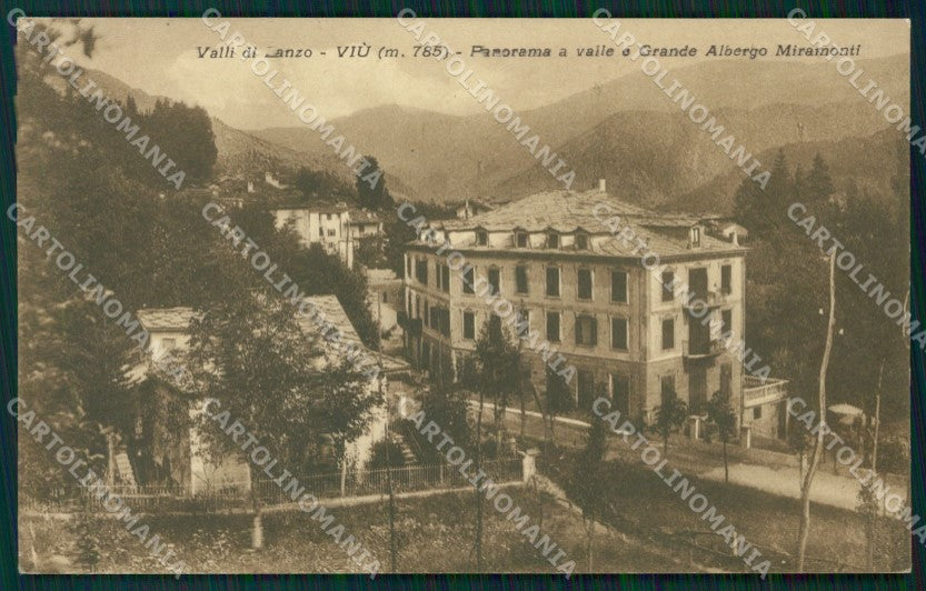Torino Viù Valli di Lanzo Grande Albergo Miramonti cartolina MT4612 – fronte