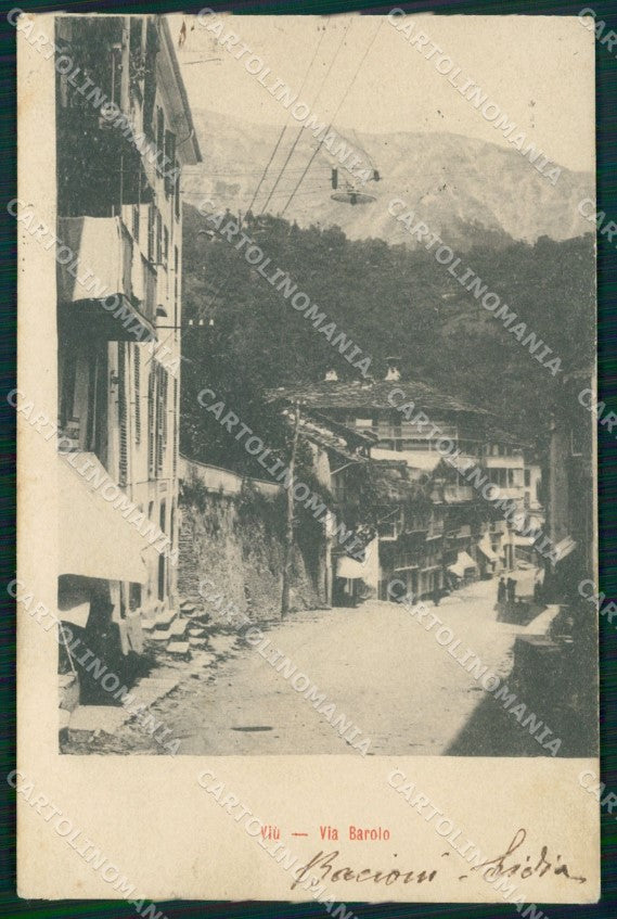 Torino Viù Valli di Lanzo Via Barolo cartolina MT4614 – fronte