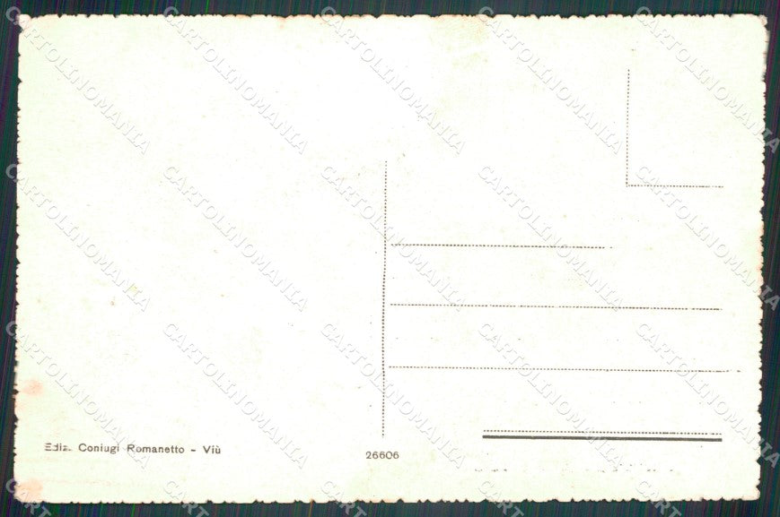 Torino Viù Valli di Lanzo Chialmetta ABRASA cartolina MT4617 – retro
