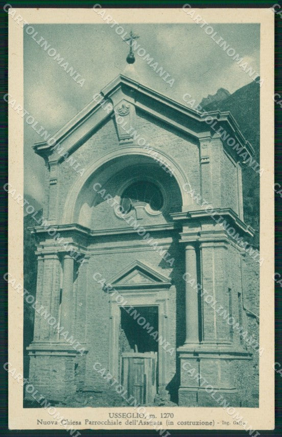 Torino Usseglio Chiesa dell'Assunta cartolina MT4645 – fronte