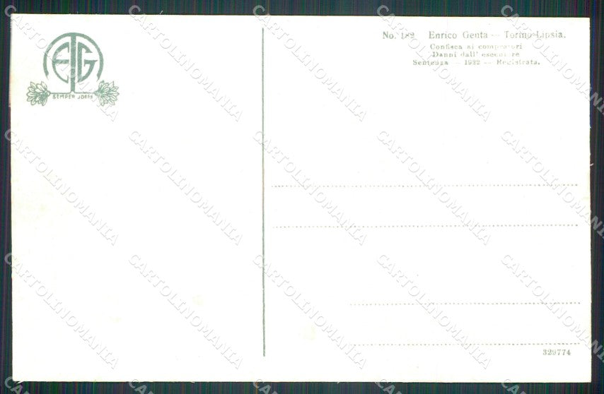 Torino Usseglio Chiaberto Genta cartolina MT4648 – retro