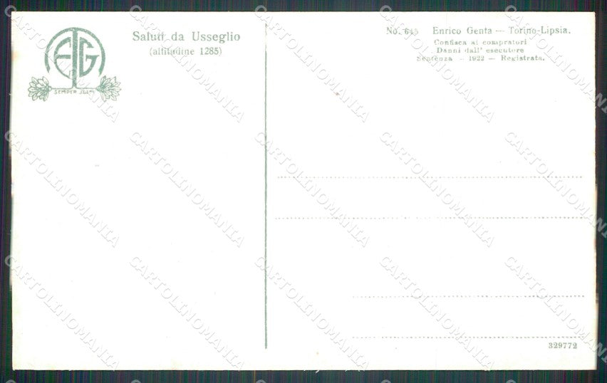 Torino Usseglio Costumi Genta cartolina MT4650 – retro