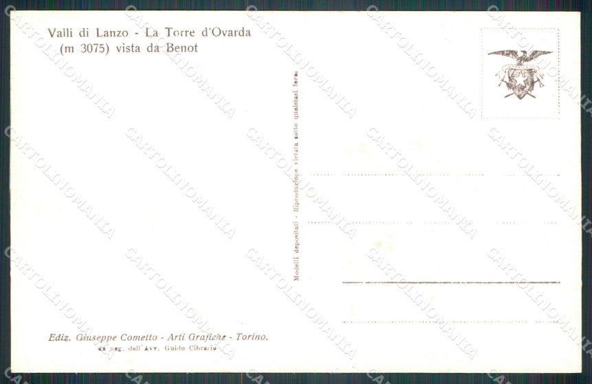 Torino Usseglio Casolari Benot Cometto Foto cartolina MT4652 – retro