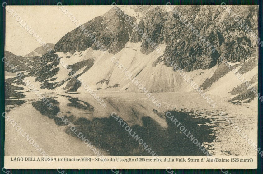 Torino Usseglio Lago della Rossa SCOLLATA cartolina MT4657 – fronte