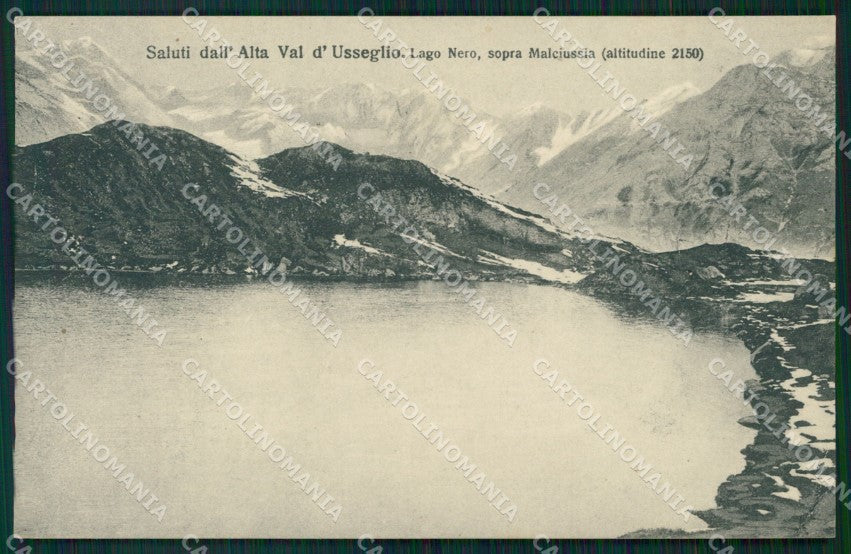 Torino Usseglio Malciussia Lago Nero Genta cartolina MT4659 – fronte