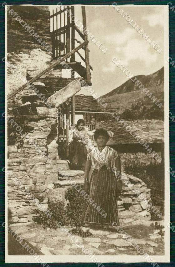 Torino Usseglio Valli di Lanzo Costumi Cometto Foto cartolina MT4661 – fronte
